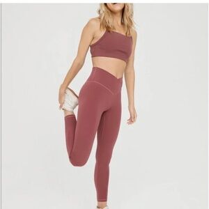 Aerie Mauve High-Rise Leggings